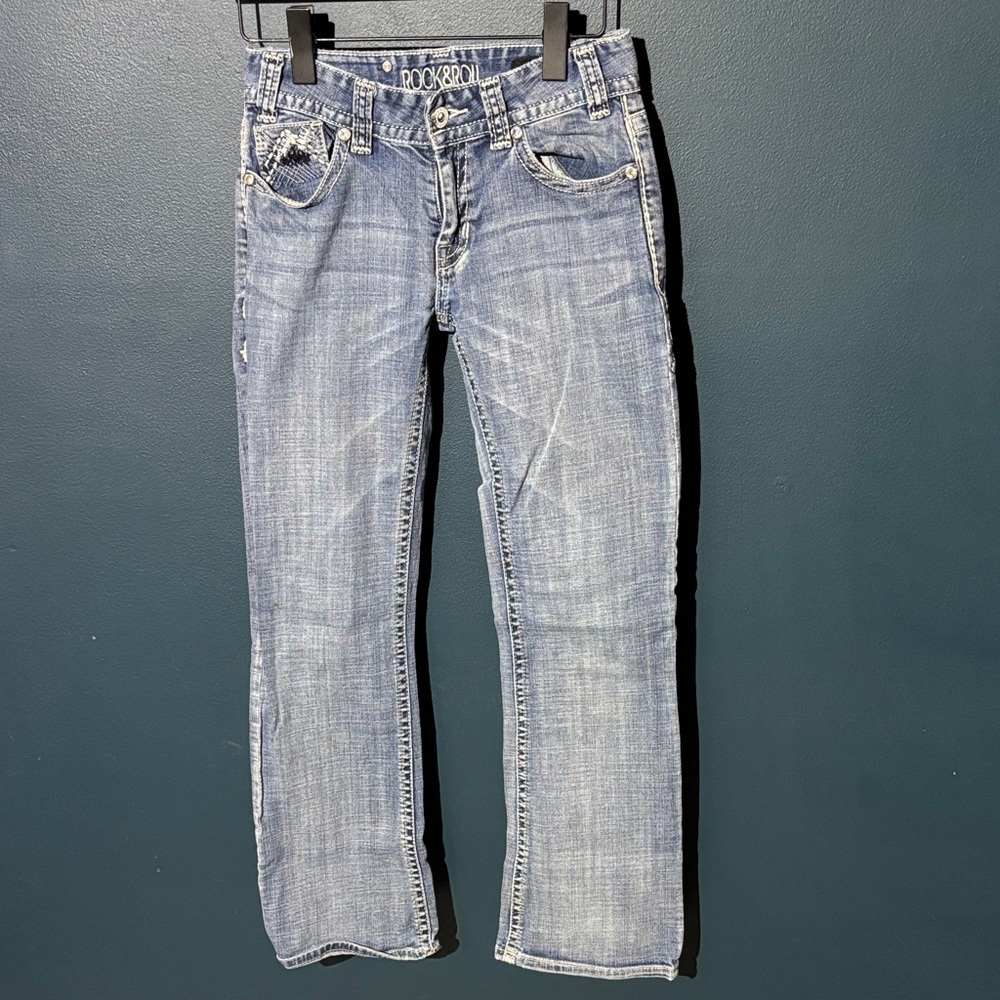 Rock & Roll Cowgirl Light Blue Flare Jeans